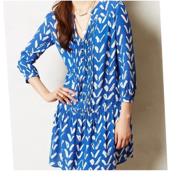 Maeve Dresses & Skirts - Anthropologie Maeve Blue Caravane Tunic Dress XS